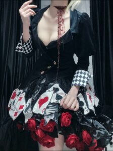Gothic Red Bead Dark Romantic Choker photo review