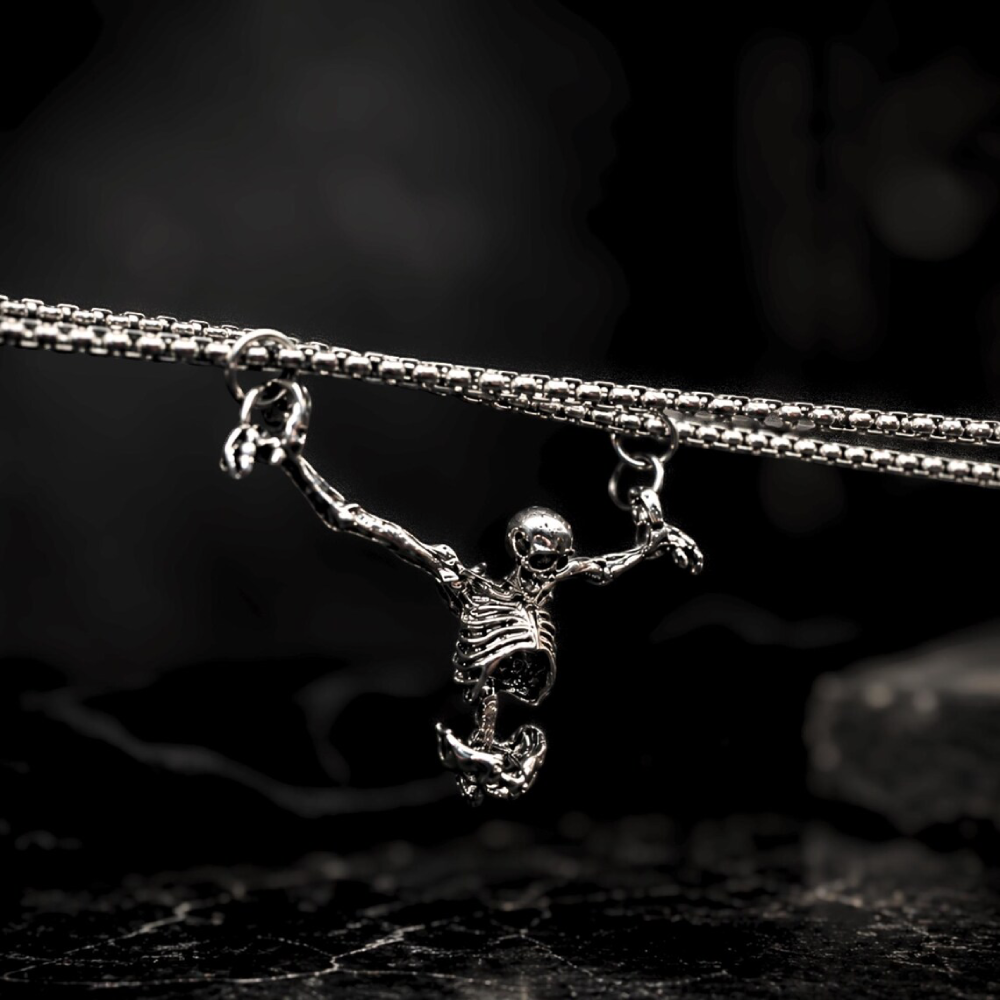 Captivity Skull Pendant Gothic Necklace1 - Lunar Hex Co | Gothic Jewelry & Dark Accessories